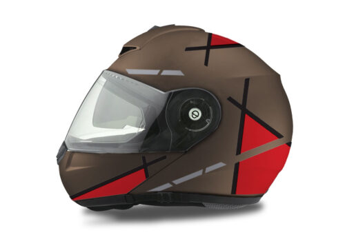 Schuberth C3 Pro Helmet (Metal Matte) Vector Series Black & Red