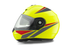 Schuberth C3 Pro Helmet (Yellow) Vivo Series Red & Grey