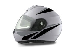 Schuberth C3 Pro Helmet (Silver) Vivo Series Black & Grey