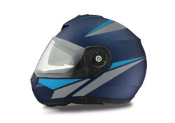 Schuberth C3 Pro Helmet (Blue) Vivo Series Light Blue & Silver