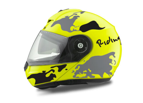 HEL 2099 Schuberth C3 Pro Yellow The World Black Grey 01