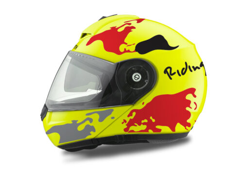 HEL 2100 Schuberth C3 Pro Yellow The World Black Red 01