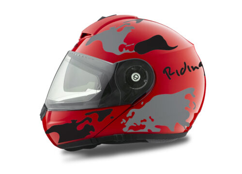 HEL 2102 Schuberth C3 Pro Red The World Black Grey 01