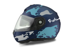 HEL 2109 Schuberth C3 Pro Blue Matte The World Grey Light Blue 01