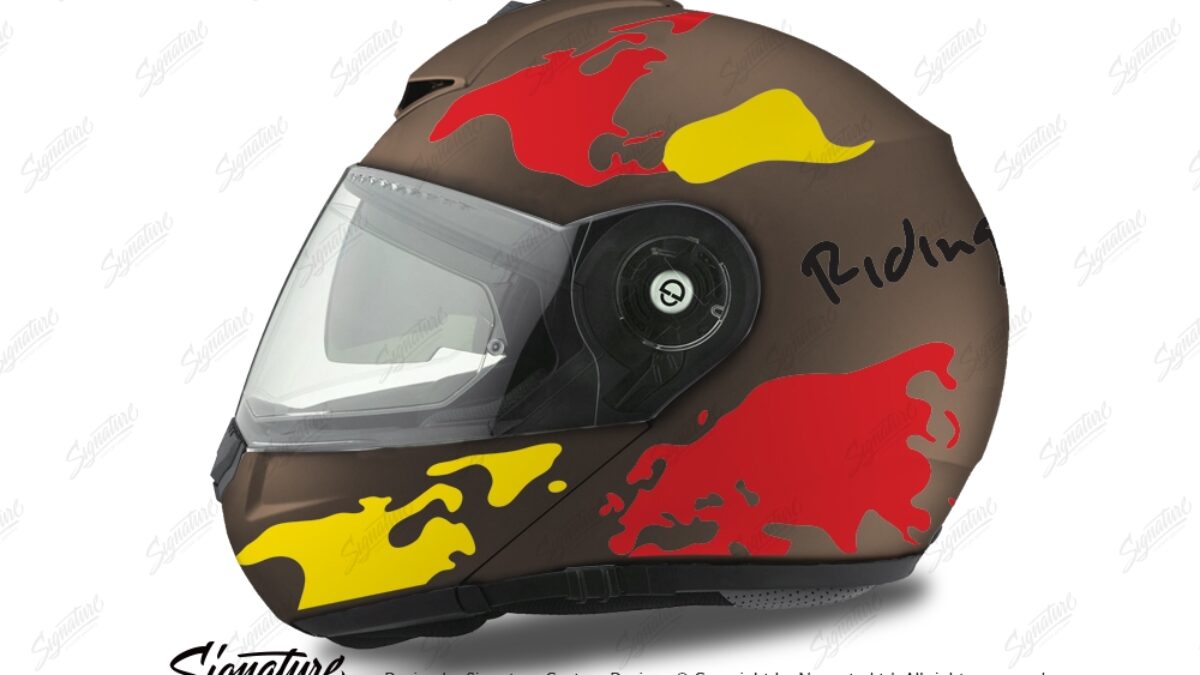 Schuberth C3 Pro Helmet (Metal Matte) The World Series Yellow