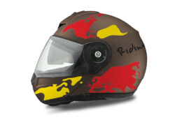 HEL 2111 Schuberth C3 Pro Metal Matte The World Yellow Red 01