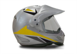 Arai Tour XD4 Silver Helmet Alive Yellow & Grey