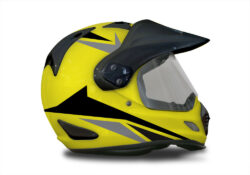 Arai Tour XD4 Yellow Helmet Alive Grey & Black