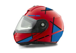 Schuberth C3 Pro Helmet (Red) Vector Series Black & Blue