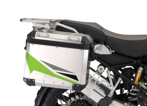 BMW Aluminum Side Panniers Alive Toxic Green Stickers Kit