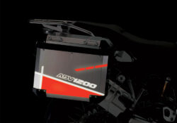 BMW Aluminum Side Panniers Vector Red Reflective Film