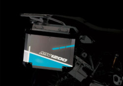 BMW Aluminum Side Panniers Vector Blue Reflective Film