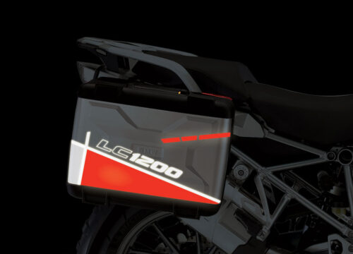BMW Vario Side Panniers Vector Red Reflective Stickers