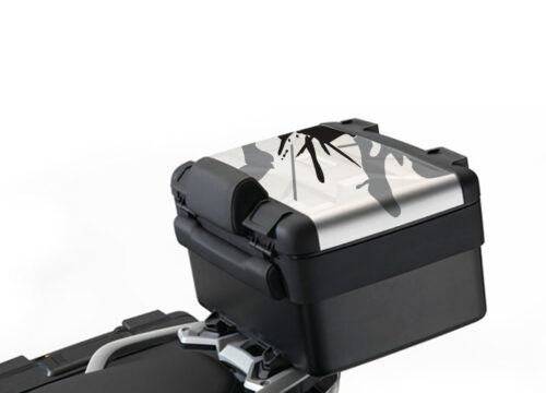 BSTI 2248 Vario Top Box BMW R1200GS LC Safari Grey Black Stickers 1