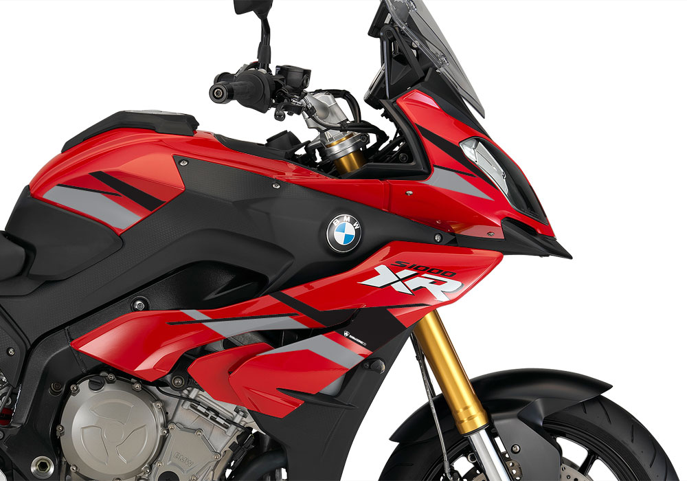 BMW S1000XR Racing Red Stingray Grey/ Black Stickers Kit - Image 2