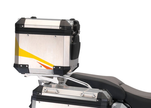 BSTI 2267 BMW R1200GS Adventure Alluminium Top Box Alive Yellow Orange 03 1