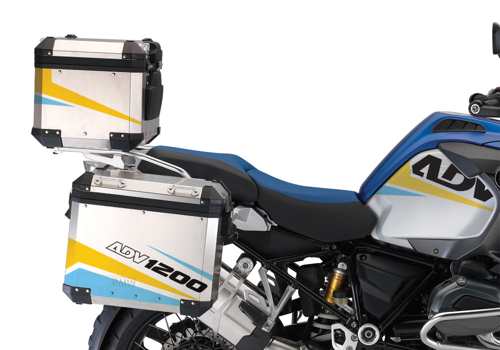 BSTI 2298 BMW R1200GS Adventure Alluminium Top Box Vivo Light Blue Yellow 02 1
