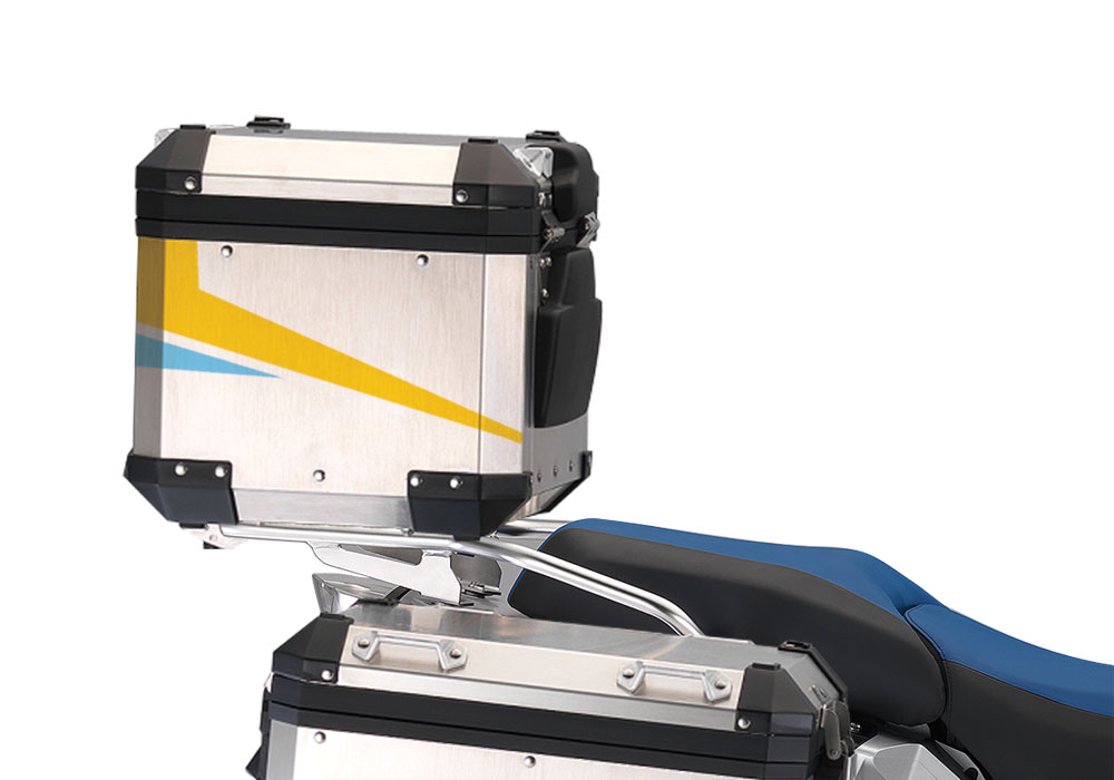 BSTI 2298 BMW R1200GS Adventure Alluminium Top Box Vivo Light Blue Yellow 03 1