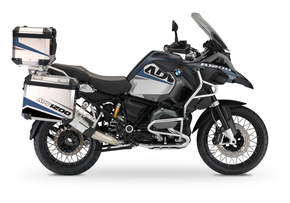 BSTI 2303 BMW R1200GS Adventure Alluminium Top Box Vivo Dark Blue Grey 01 1