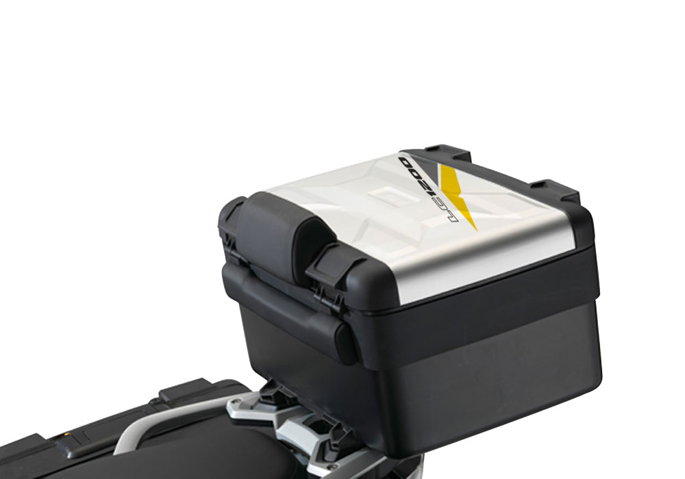 BSTI 2335 Vario Top Box BMW R1200GS LC Velos Yellow Grey Stickers Kit 1