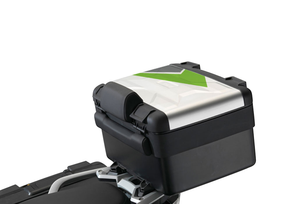 BSTI 2343 Vario Top Box BMW R1200GS LC Vivo Toxic Green Grey Stickers Kit 1