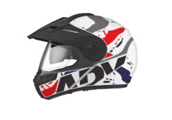 Schuberth E1 Helmet (White) Safari Series Black/Red/Blue