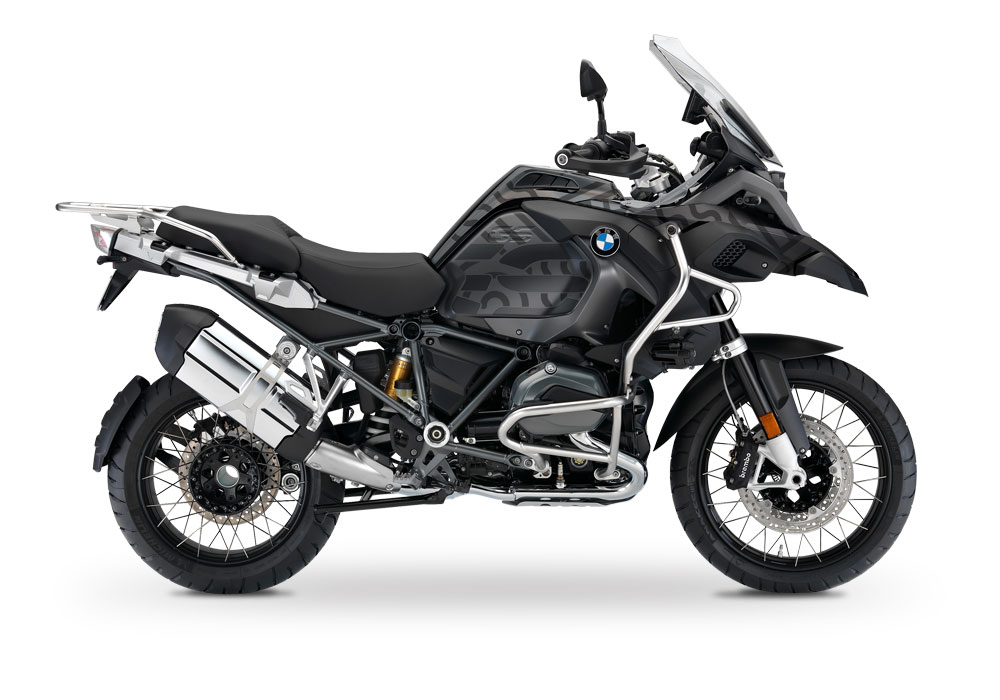 BMW R1200GS LC Adventure Triple Black Four Elements Stickers Kit