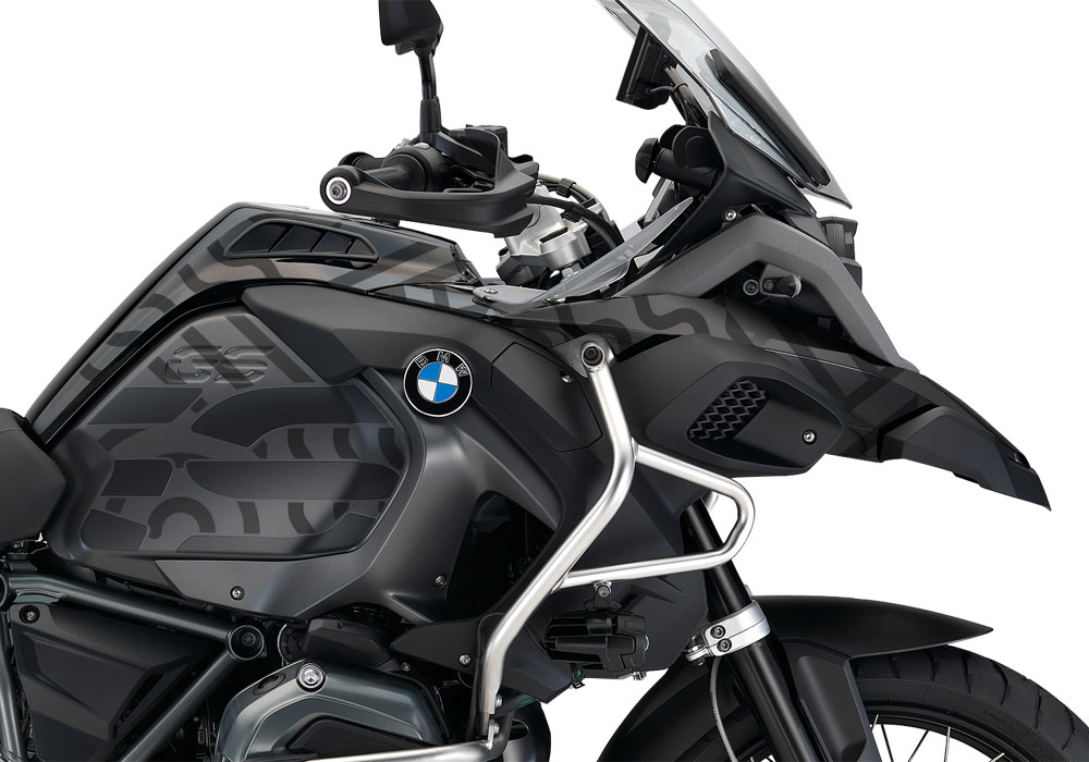 BMW R1200GS LC Adventure Triple Black Four Elements Stickers Kit - Image 2