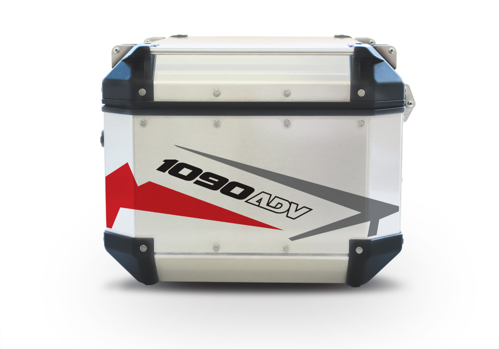 Givi Trekker Outback Top Box Spike Red & Black Stickers Kit - Image 9