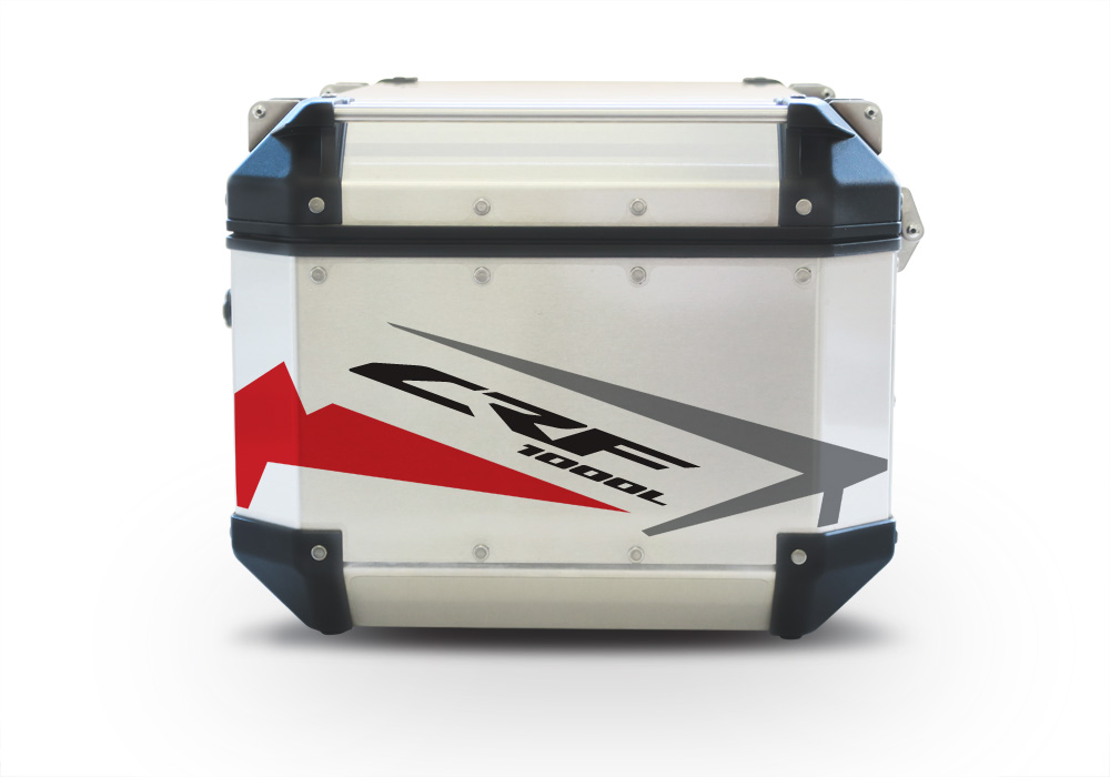 Givi Trekker Outback Top Box Spike Red & Black Stickers Kit - Image 4