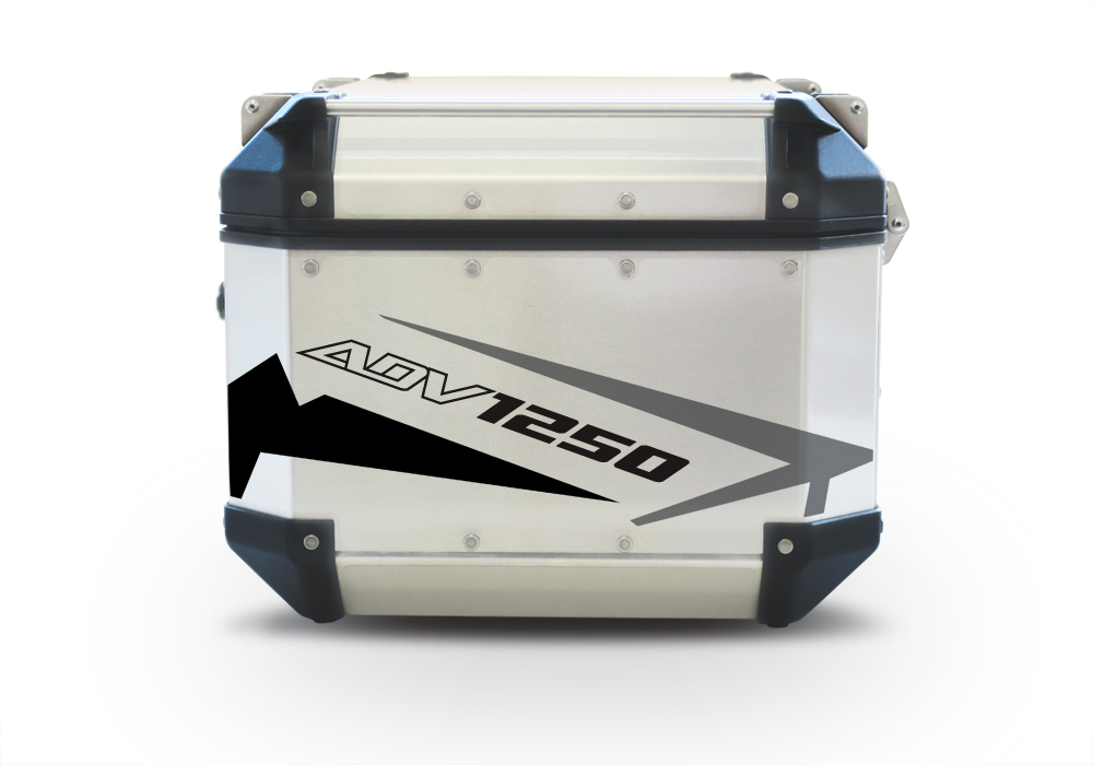 GISTI 2455 Givi Trekker Outback Top Box 42lt 58lt Spike Grey Variations Stickers Kit ADV1250