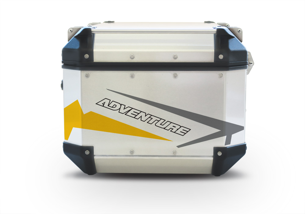 Givi Trekker Outback Top Box Spike Yellow/ Grey Stickers Kit - Image 4