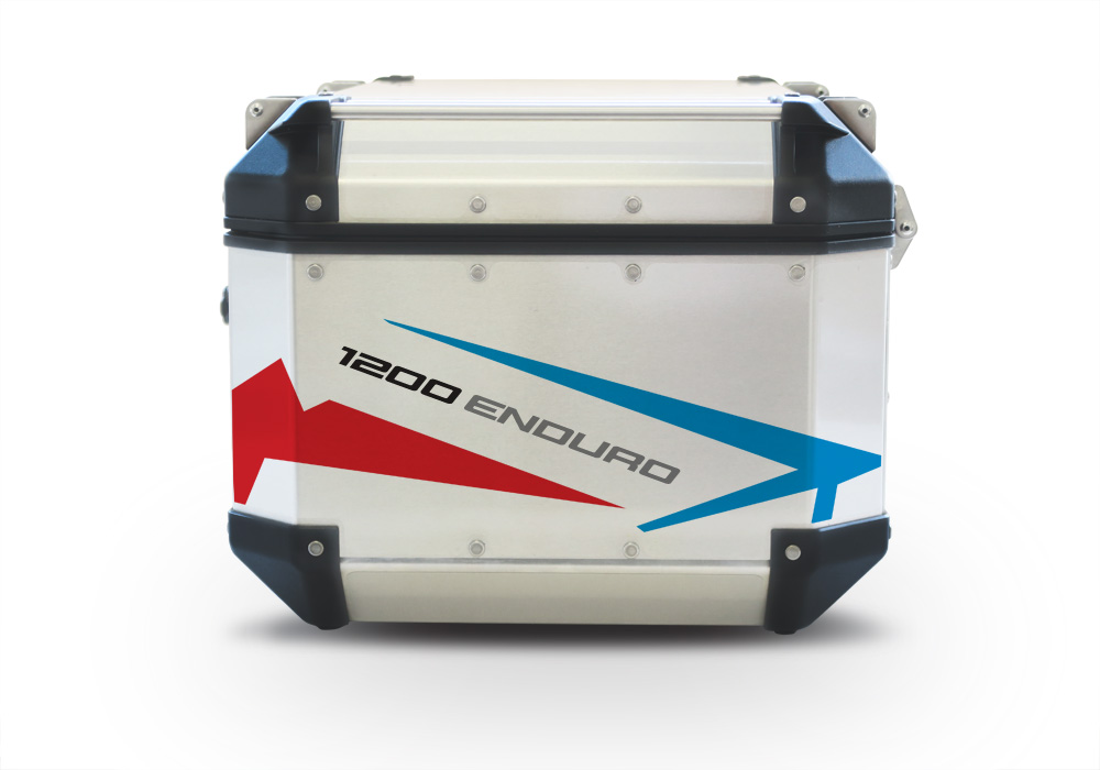 Givi Trekker Outback Top Box Spike Blue & Red Stickers Kit