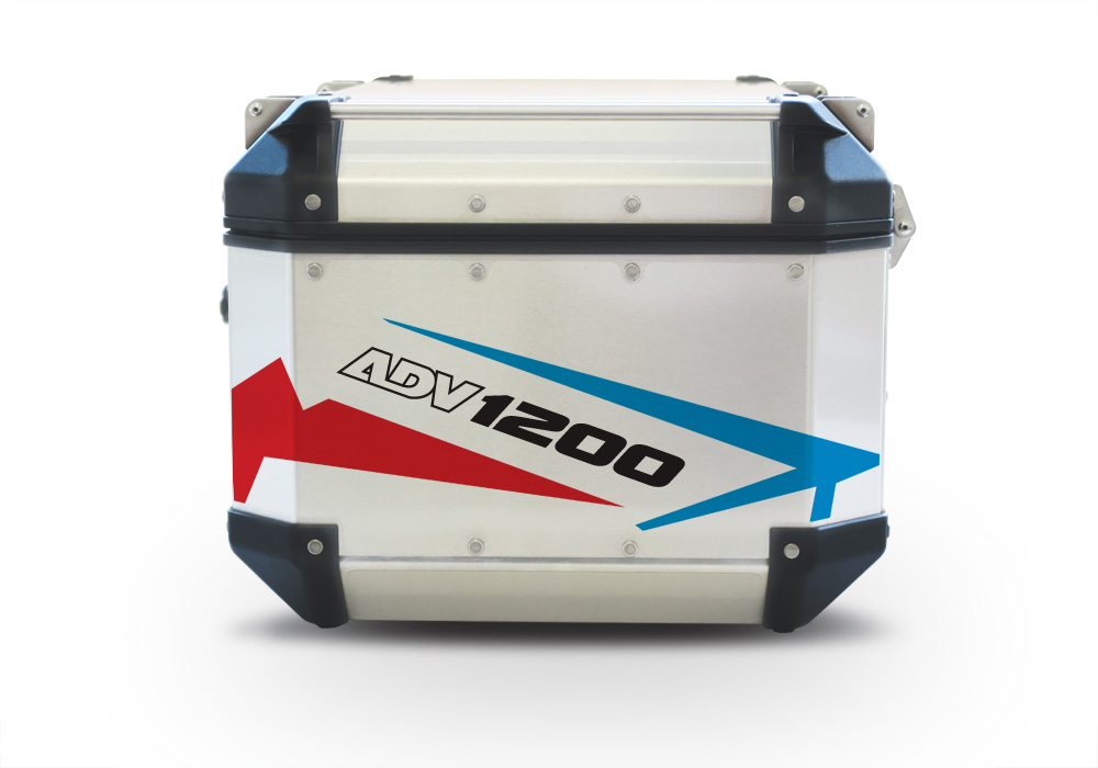 Givi Trekker Outback Top Box Spike Blue & Red Stickers Kit - Image 6