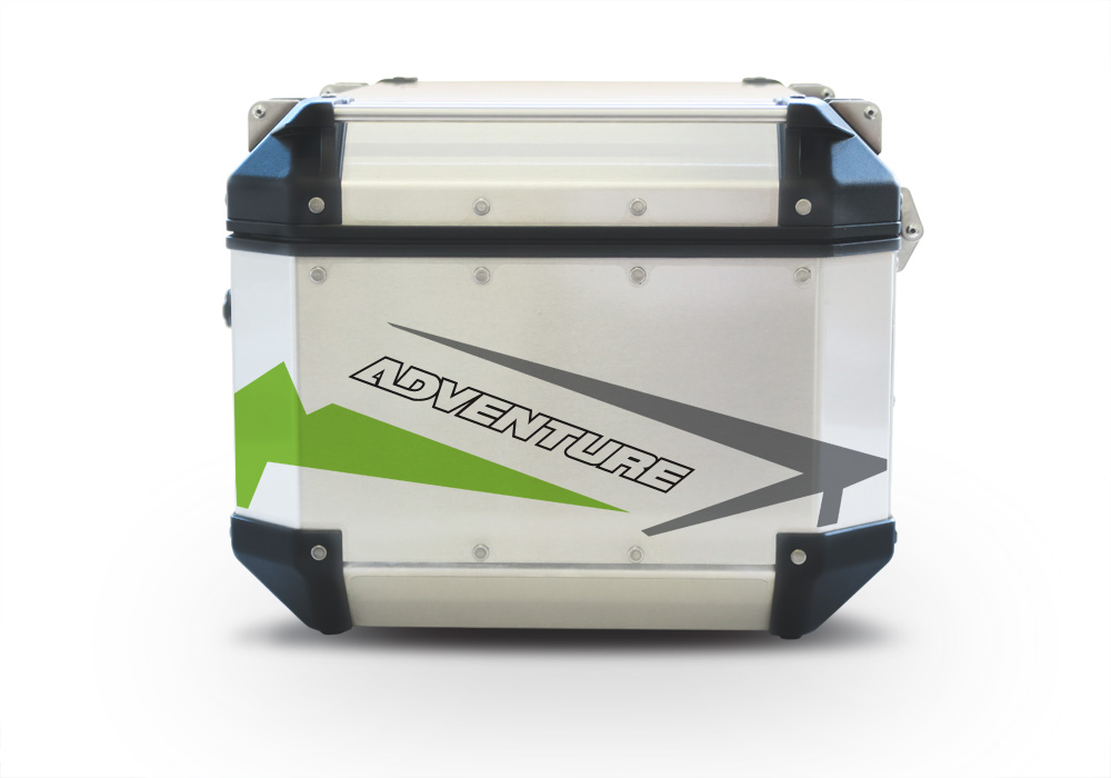 Givi Trekker Outback Top Box Spike Toxic Green Stickers Kit - Image 5