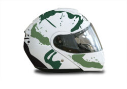 Shoei Neotec White Safari Series Green Camo Stickers Kit