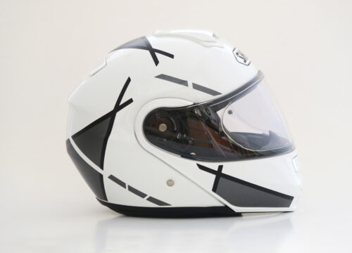 Shoei Neotec White Vector Series Grey & Black Stickers Kit