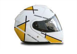 Shoei Neotec White Vector Series Yellow & Black Stickers Kit