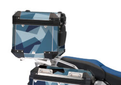 BMW Aluminum Top Box M90 Full wrap Blue Camo Stickers Kit