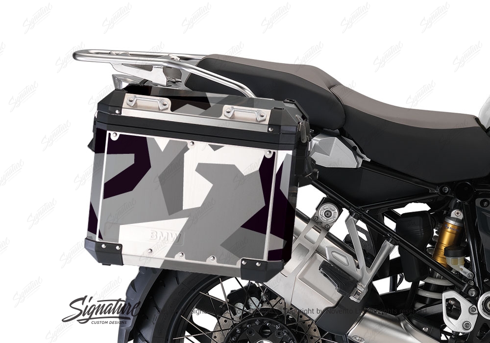 BMW R1200GS LC M90 Grey Camo Stickers Kit - Signature Custom Designs