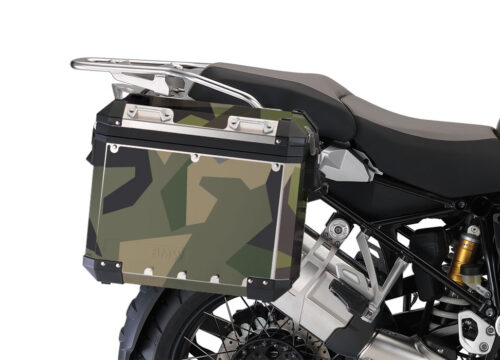BMW Aluminum Panniers M90 Full wrap Green Camo Stickers Kit