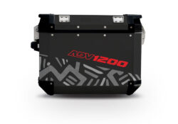 Givi Trekker Outback Side Panniers Massai Silver & Red Stickers Kit