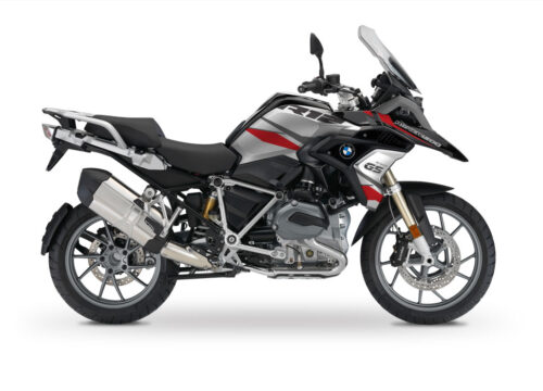 BMW R1200GS LC 2017+ Black Storm Metallic Stingray Series Grey & Red Stickers Kit