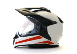 BMW GS Enduro Helmet (White) The Flag Series Austria Sticker
