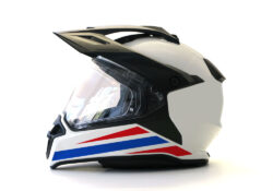 BMW Enduro Helmet (White) The Flag Series Thailand Sticker