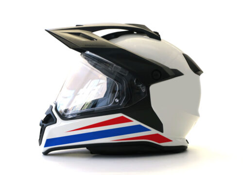 BMW Enduro Helmet (White) The Flag Series Thailand Sticker