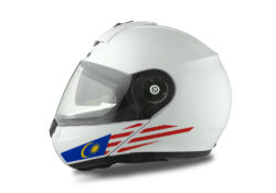 Schuberth C3 Pro Helmet (White) The Flag Series Malaysia sticker