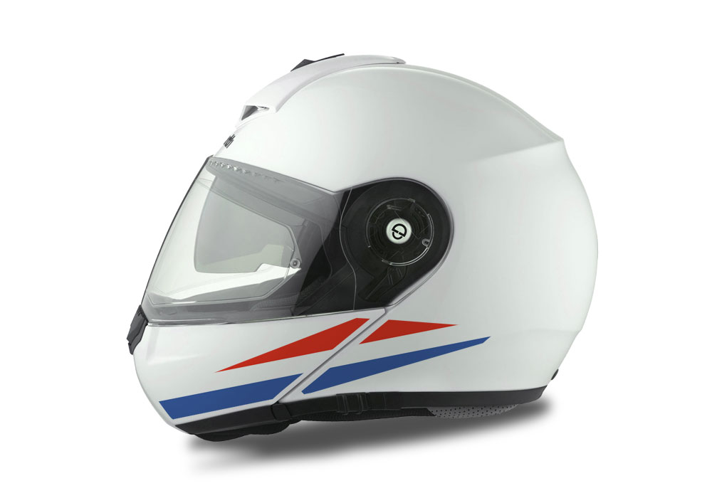 Schuberth C3 Pro Helmet (White) The Flag Series Netherlands sticker