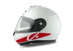 Schuberth C3 Pro Helmet (White) The Flag Series Turkey sticker