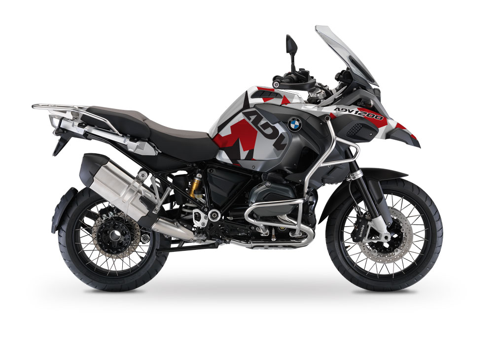 BMW R1200GS LC Adventure Alpine White M90 Red Camo